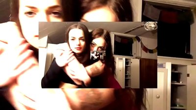 Panties mmetụta uche abụọ sexy brunette na-anọgide na-akpa anụ ọhịa na-adịghị mma